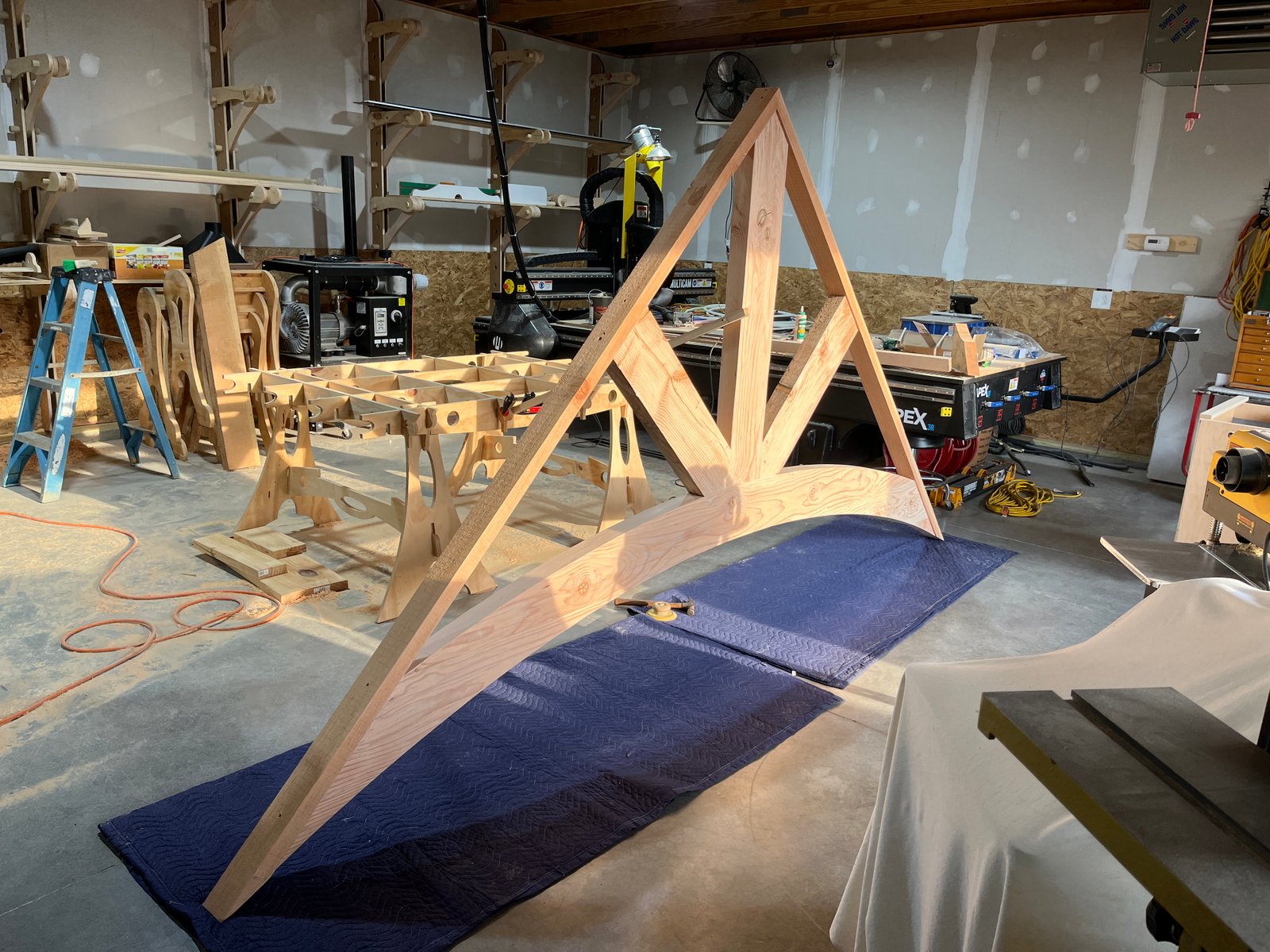 Custom media wall with fireplace and built-ins